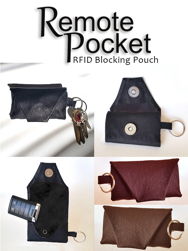 Remote Pocket RFID Blocking Pouch for Smart Key Remote Controls