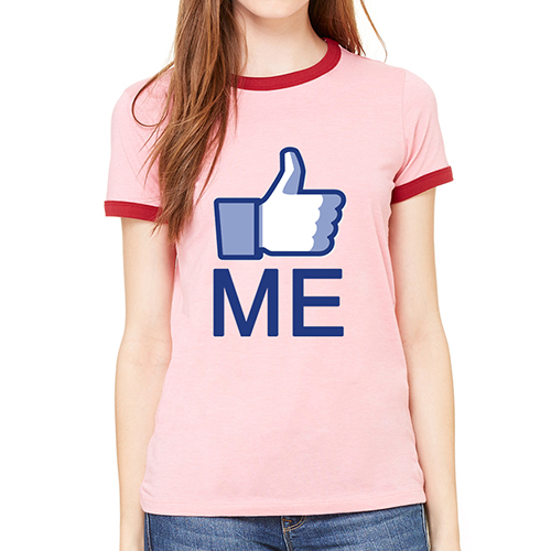 "LIKE ME" Women's Raglan Tee by AR Talking Shirts